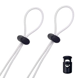 Flow Goggle Strap Kit (2-Pack) - Replacement Bungee Cord Straps for Swim Goggles (Solid White)