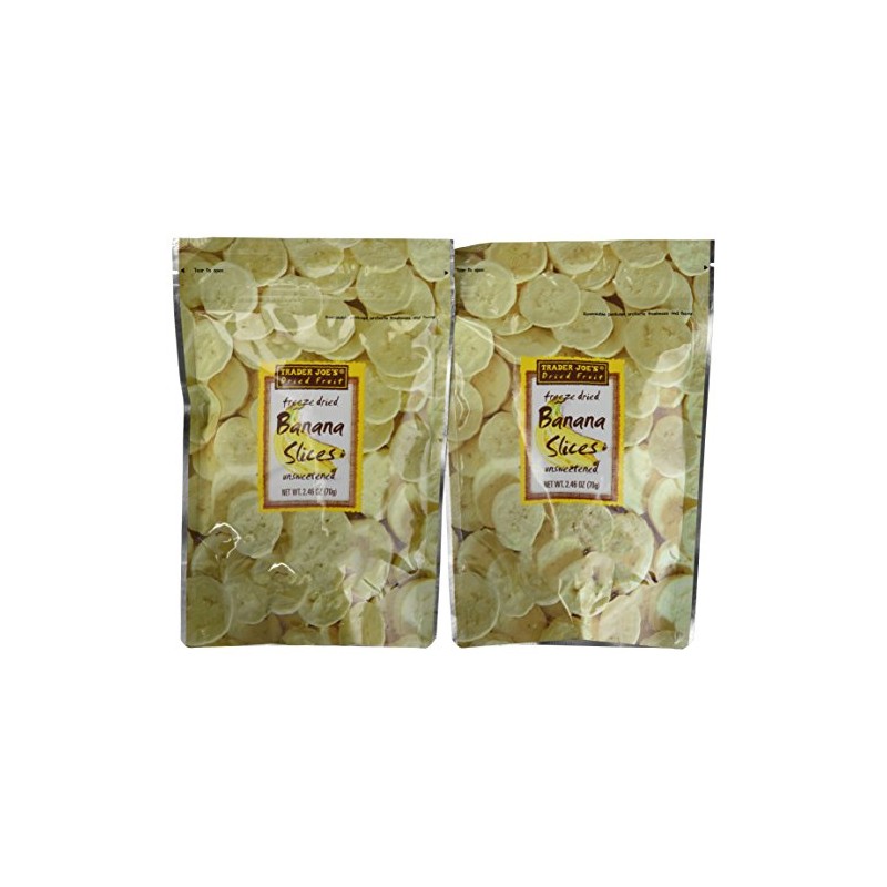 Trader Joe's Freeze Dried Bananas (2 Pack)