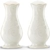 Lenox French Perle White Tall Salt and Pepper Set -