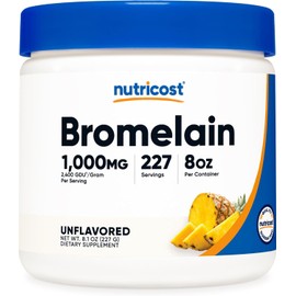 Nutricost Bromelain Powder 8 OZ - Non-GMO, Vegetarian, Gluten Free
