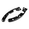 Unbranded Gloss Black Rear Fender Support Brackets For Harley 09-13