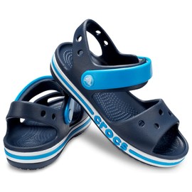 Crocs Kids' Boys and Girls Bayaband Sandal, Navy, 8 M US Toddler