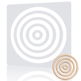 beinkmake Multi Circle Router Template Acrylic Clear Valet Tray Router Template for Woodworking Drawing Inlay Templates Charcuterie Board Handicraft Decorative 11.8x11.8 inch