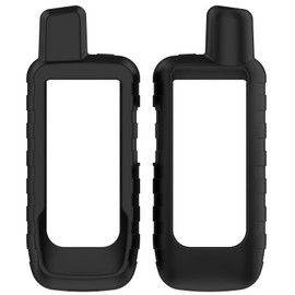 LOKEKE 1Pic - Funda protectora compatible con Garmin GPSMAP 67i, funda protectora de silicona compatible con Garmin GPSMAP 67i/66i (negro)