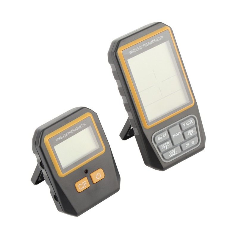 Wireless BBQ Thermometer Digital Remote Kitchen Meat Food Cooking 328ft