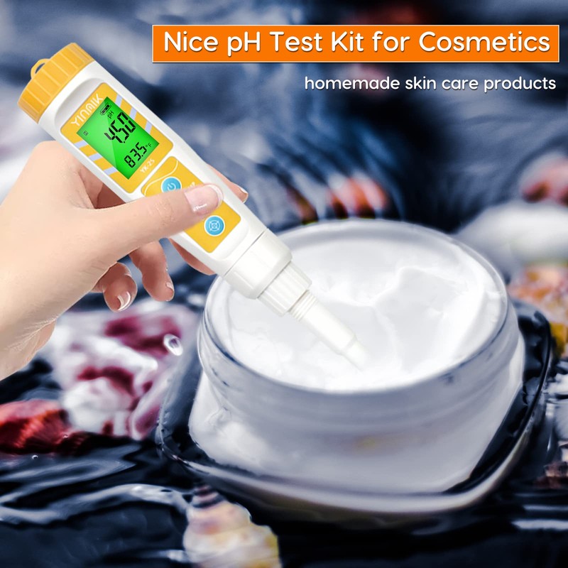 YINMIK Food pH Meter with Extra pH Replaceable Probe,Digital pH