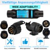 CXTM Trailer Tester 7-Pin Trailer Socket Plug Tester 7-Pin Lighting