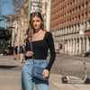 EVVE Bolsos cruzados para mujer, estilo monedero con solapa, Azul