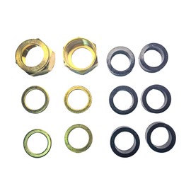 TLIA 5/8 inch Glass Steamer Parts, Fixing Parts for Glass Valves, Boiler Parts, Boiler Replacement Gaskets, Glass Steamer Parts
