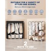 Mavivegue Clothes Organizer with 4 Hanging Rods, Portable Closet Wardrobe,