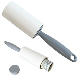 Lint Roller with Secret Compartment, Secret Money Safe Lint Roller, Money Hider Lint Roller, Reusable Money Hiding, Money Jewellery Storage (White and Grey)