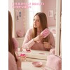 Initial Fluffy Detangler Brush & Compact Mirror, Cute Gifts for