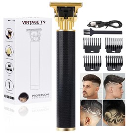 YOGINGO YOGINGO Professional Hair Trimmer for Men, Beard Trimmer Hair Clippers for Men, Cordless Rechargeable Hair Trimmer Metal Body Cutting Grooming Kit,Beard Shaver Barbershop