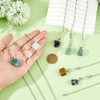 DICOSMETIC 8Pcs Natural Gemstone Ceiling Fan Pull Chains Extension 17