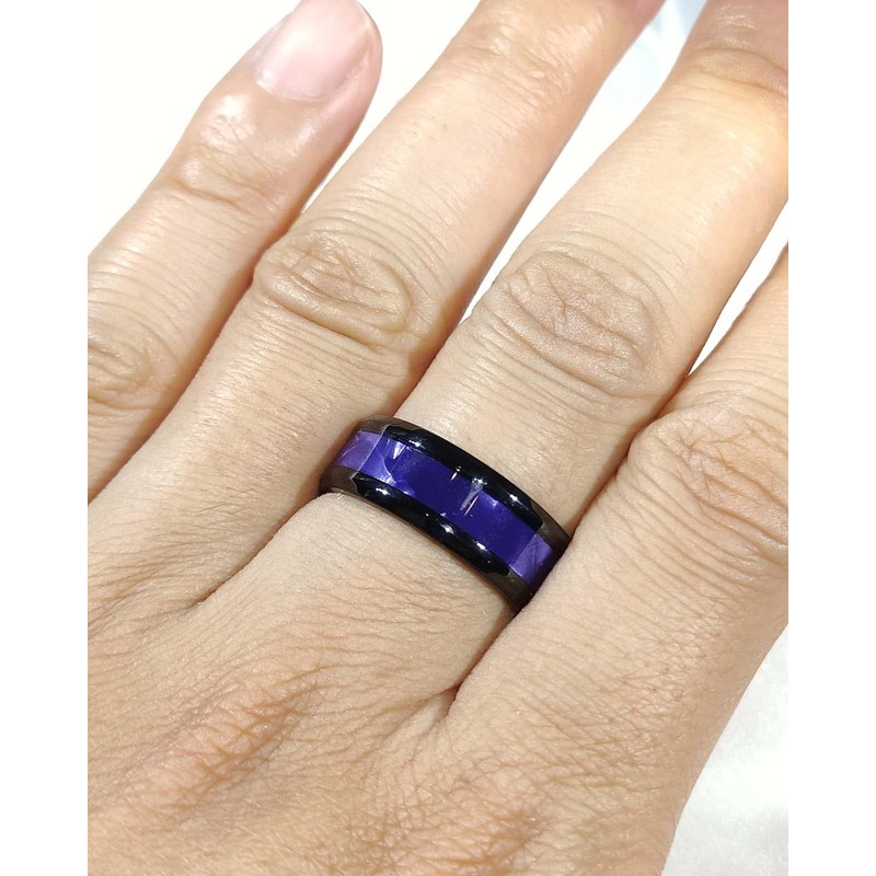 ringheart 3pcs Matching Rings His and Hers Ring Couple Rings