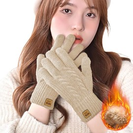 SIVAN Women's Thermal Gloves, Cold Protection, 360° Cold Protection, Thick Fleece Lined 38°C Constant Temperature, Innovative Softness, Touch Panel Compatible, Thick, High Elasticity, Touch Panel,