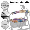 Rerteryuro Rollator Walker with Seat Cover Walker Accessories Boho Flower