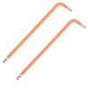 2Pcs 5mm Ball End Hex Key Wrench, L Shaped Long