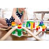 Block Platform Cross, Connect Wooden Train Tracks and Blocks/Bricks, Universal