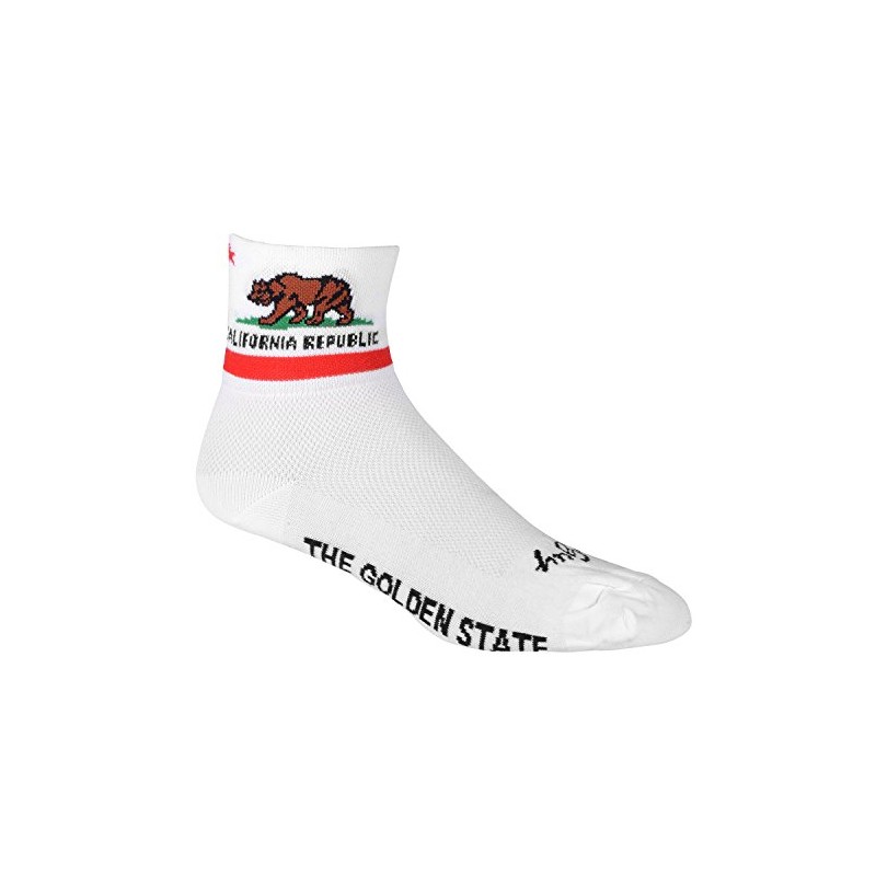 Sock Guy California Flag Socks SMALL/MEDIUM (37-42)
