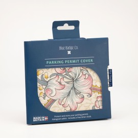 Blue Badge Co Disabled Parking Permit Wallet in William Morris Golden Lily Plum, UK Made, Hologram-Safe Disabled Parking Permit Cover Holder Includes Timer Clock, Disabled Badge Holder for Car