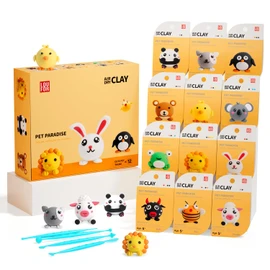 Air Dry Clay Kits - Modeling Clay for Kids, Ultra Light & Soft, Safe & Non-Toxic, 12 Boxes DIY Model Magic Clay with Sculpting Tools & Tutorials, Creatible Art Crafts Toys Gifts Boys Girls