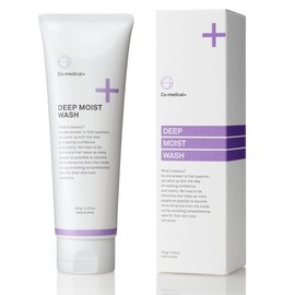 Co-medical+ Deep Moist Wash, Washing Foam (Facial Cleanser), 30 Kinds of Beauty Ingredients, 4.2 oz (120 g), Gently Wash Your Skin with a Foaming Net Necessary, Moist and Smooth Skin Formulated with