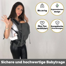 Amarsupiel - Ergonomic Baby Carrier from 4 to 6 Months to 3 or 4 Years - Comfortable and Easy to Fit - Cotton Sling - Organic & Breathable - Children's Backpack - Baby Carrier