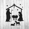 Nativity Manger Stencil - Reusable Stencil for Painting - Great