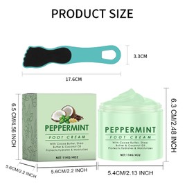 COWANIEE 3 Pcs Foot Cream for Very Dry Feet Set, Foot Moisturiser, Cracked Heel Cream