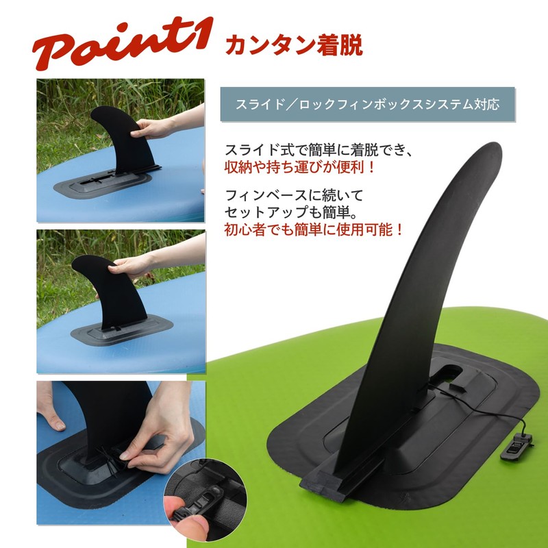 RIZES sup Air Sap Base Center Fins Only 21cm Surfing