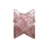 1 Pcs Rose Quartz Large Crystal Orgone Merkaba Star for