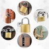 RYANNER Padlock 2PCS Small Padlock, Padlocks with Keys, can be