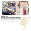 6Pcs Wood Hand Loom Stick Set Wood Weaving Crochet Needle