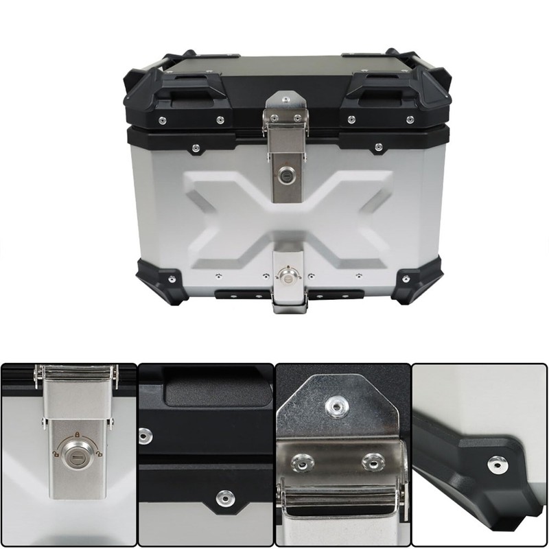 labwork 45L Motorcycle Top Case Tail Box with Mounting Plate