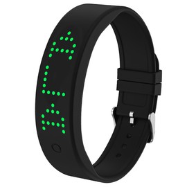 e-vibra Vibrating Alarm Reminder Watch - with up to 8 Personal Alarms and Message Reminders per Day (Black)