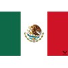 Mexico Flag Sticker, Country Flag Sticker, 8.5 x 5.5 cm