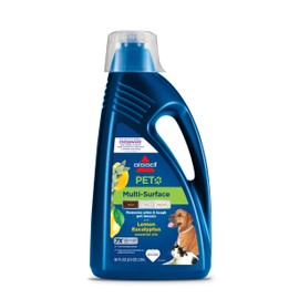 Bissell Multi-Surface Pet with Citrus, 3444G, 80oz, Safe on Sealed Hard Floors and Area Rugs, Removes tough pet messes and elimantes odors, Lemon Eucalyptus Essential Oils
