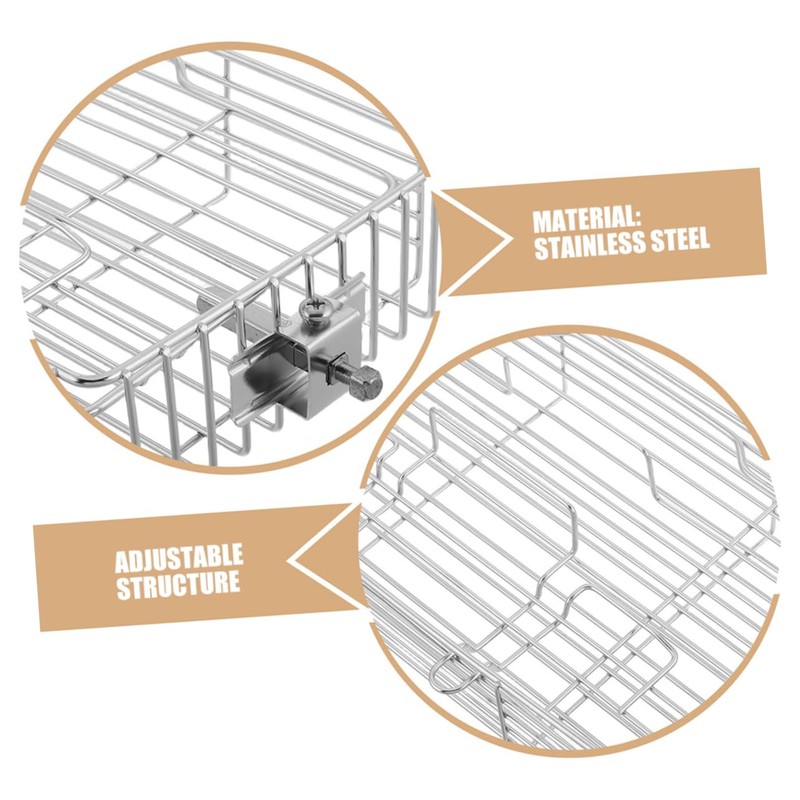 WOONEKY High Temperature Resistant Stainless Steel Rotating Cage for Fish