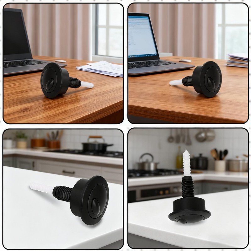 HAFRILY Toilet Flush Button Adjustable Toilet Push Button Flush Replacement,