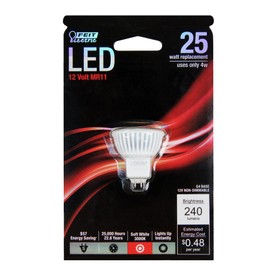 Feit Electric BPMR11/LED 25W Equivalent Mr11 G4 Base LED Light Bulb