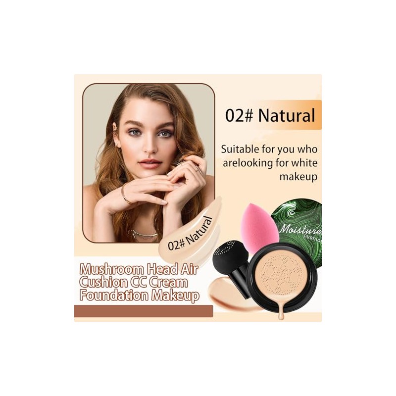 Base De Maquillaje Líquida Con Cojín De Aire Y Cabeza
