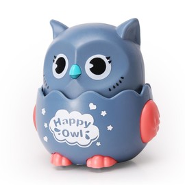 Ovewibi Press and Go Car Toddler Toys Animal Car Infant Play for 1-2 Years Old Boys Birthday Gift, Animal Car Baby Toy Gift for 12 18 Month Boys Girls (Grey)