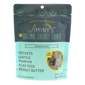 Jiminy's Cricket Protein Peanut Butter & Pumpkin Cricket Cookie Treats | 100% Made in The USA | Gluten-Free | Sustainable | Limited Ingredients | High Protein | Hypoallergenic
