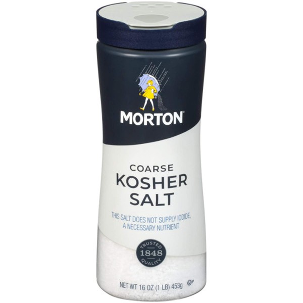 Morton Salt Kosher Salt, 16-Ounce (Pack of 12)