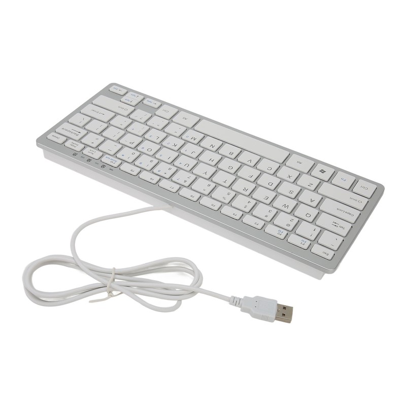 USB Wired Keyboard 78 Scissor Keys 13 Shortcut LED Indicator