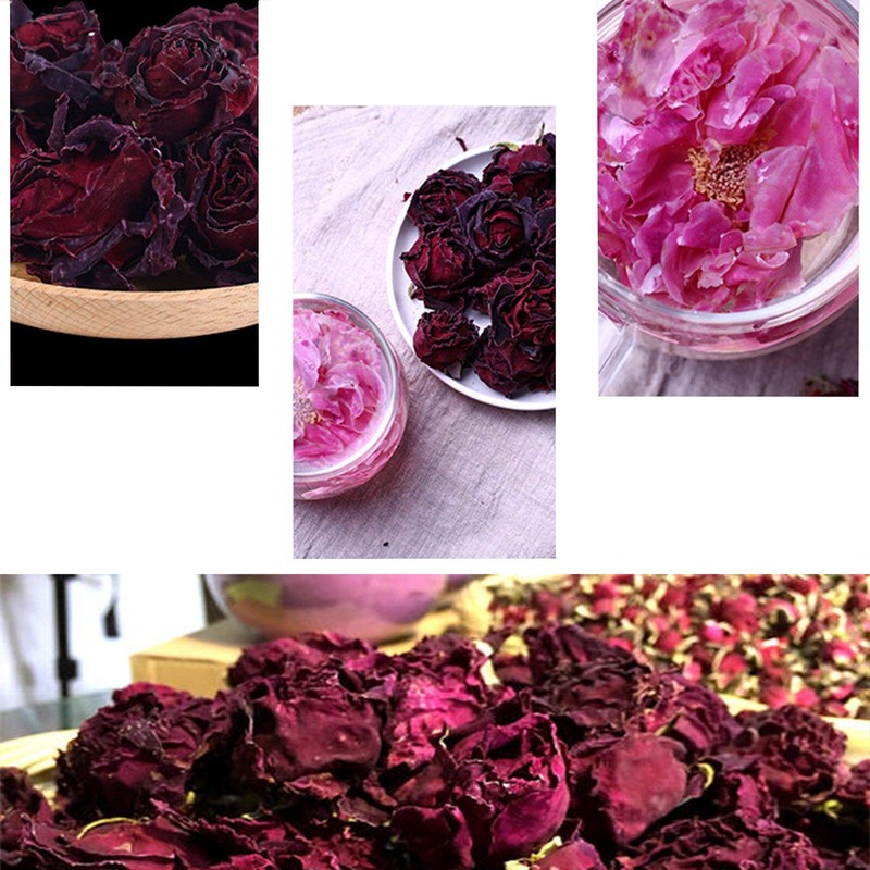 CoolCrafts Dried Rose Buds Edible Fragrant Dried Flowers for Tea,
