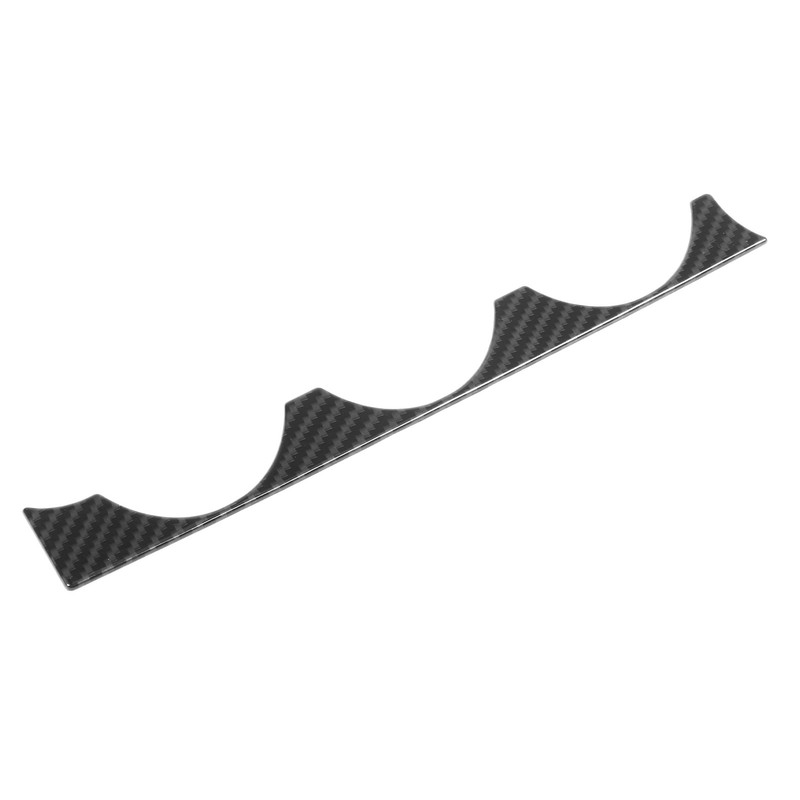 Car Air Conditioning Knob Panel Frame Trim Carbon Pattern Smooth