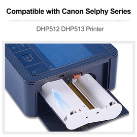 Selphy CP1300 CP1500 Ink Cassette Compatible with Canon Selphy KP-108IN Color Ink Cartridges for CP1200 CP1000 CP910 CP900 CP760 CP740 Wireless Compact Photo Printer (2-Pack, Paper Not Included)