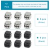 Enosea 12 Pieces Heavy Duty Cord Locks, Double Hole Draw